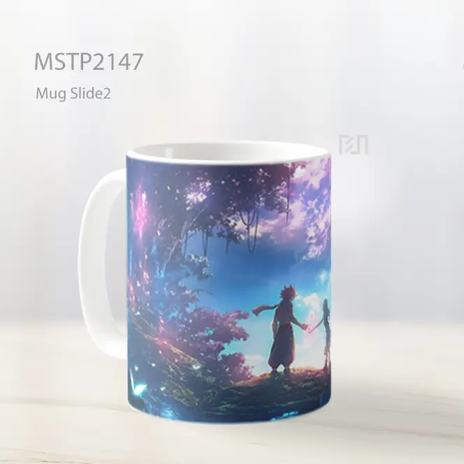 Natsu And Lucy Hutan Magis Fairy Tail Mug MSTP2147 - All-side / Desain
