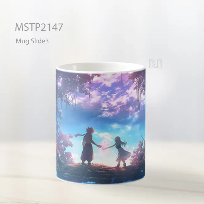 Natsu And Lucy Hutan Magis Fairy Tail Mug MSTP2147 - All-side / Desain