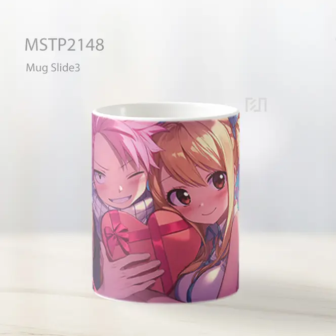 Natsu And Lucy Scene Hadiah Valentines Mug MSTP2148 - All-side / Desain