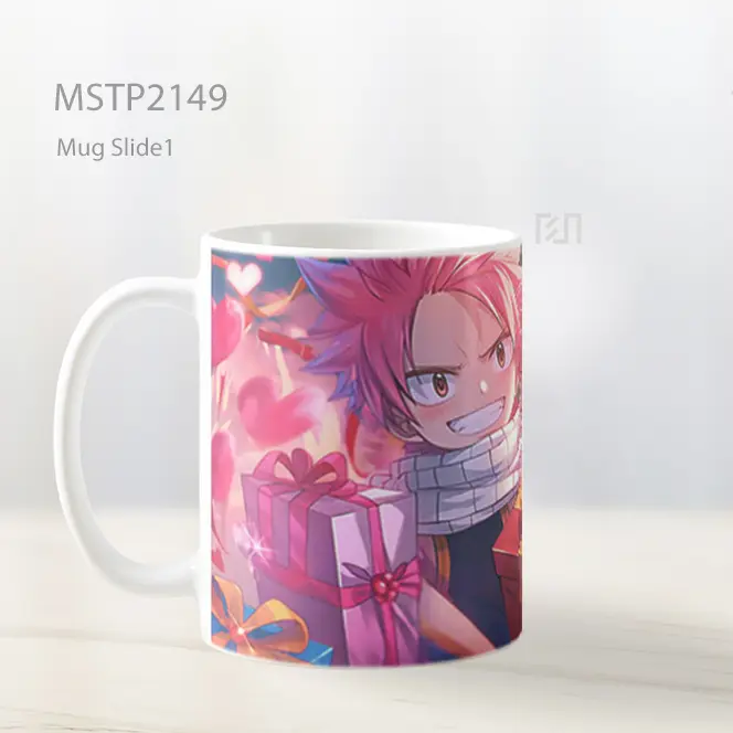 Natsu Dragneel And Lucy Heartfilia Hadiah Valentines Mug MSTP2149 - All-side / Desain