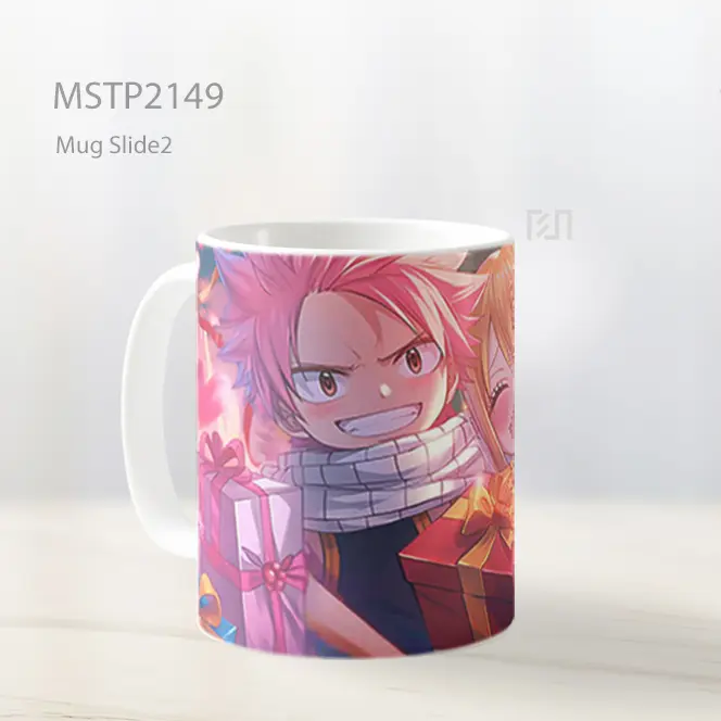 Natsu Dragneel And Lucy Heartfilia Hadiah Valentines Mug MSTP2149 - All-side / Desain