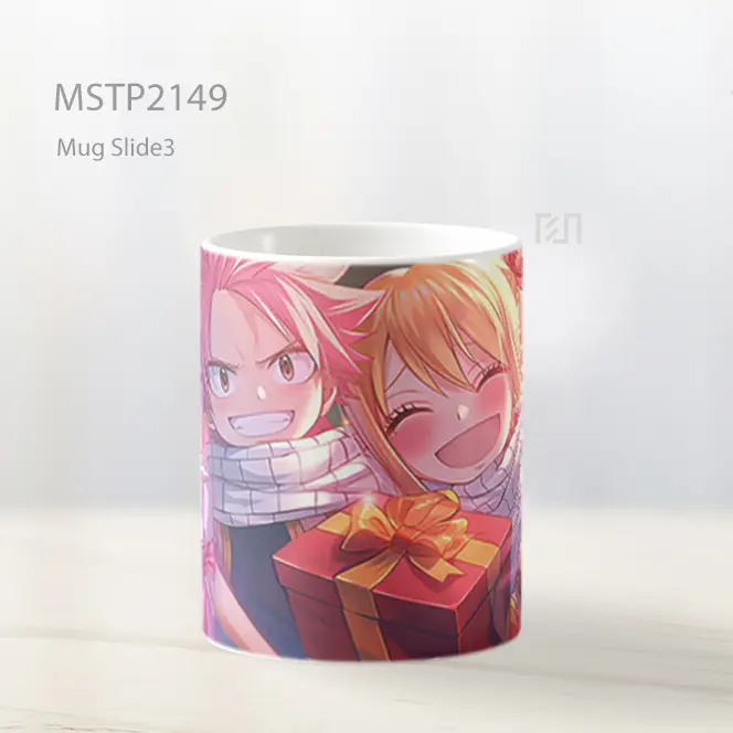 Natsu Dragneel And Lucy Heartfilia Hadiah Valentines Mug MSTP2149 - All-side / Desain