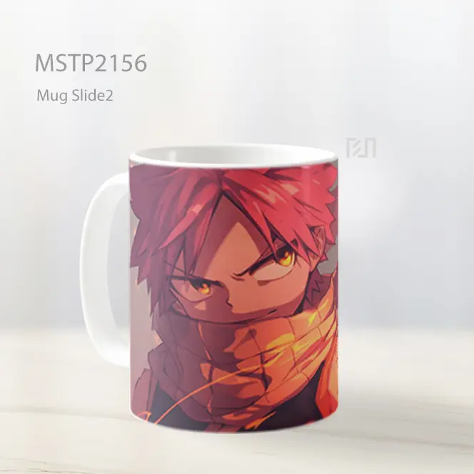 Natsu Dragneel Tinju Api Mug MSTP2156 - All-side / Desain