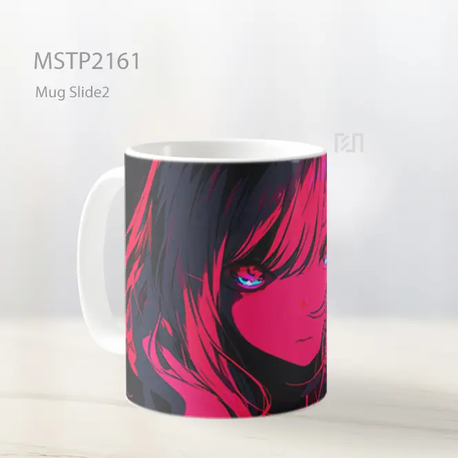 Neon Night Gadis Anime Mug MSTP2161 - All-side / Desain