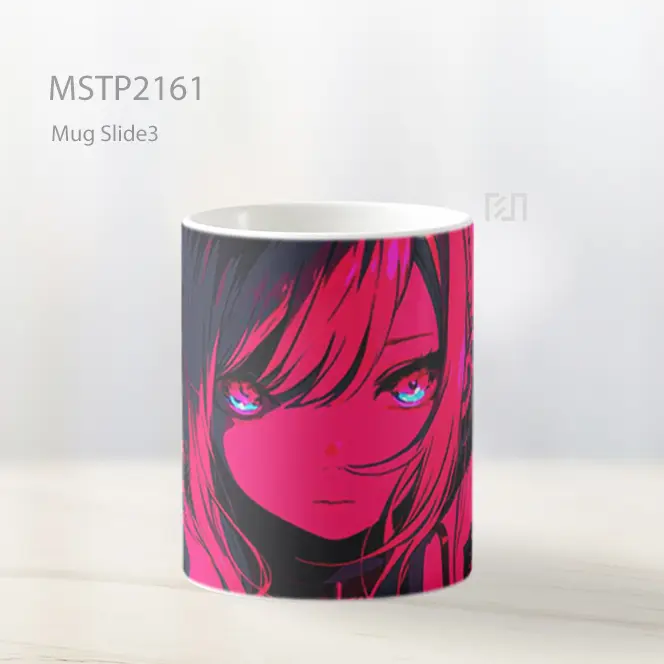 Neon Night Gadis Anime Mug MSTP2161 - All-side / Desain