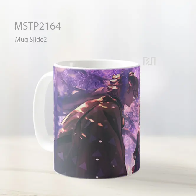 Nezuko And Zenitsu Demon Slayer Latar Lucu Mug MSTP2164 - All-side / Desain