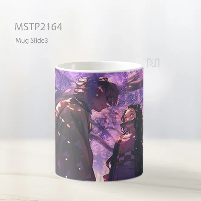 Nezuko And Zenitsu Demon Slayer Latar Lucu Mug MSTP2164 - All-side / Desain