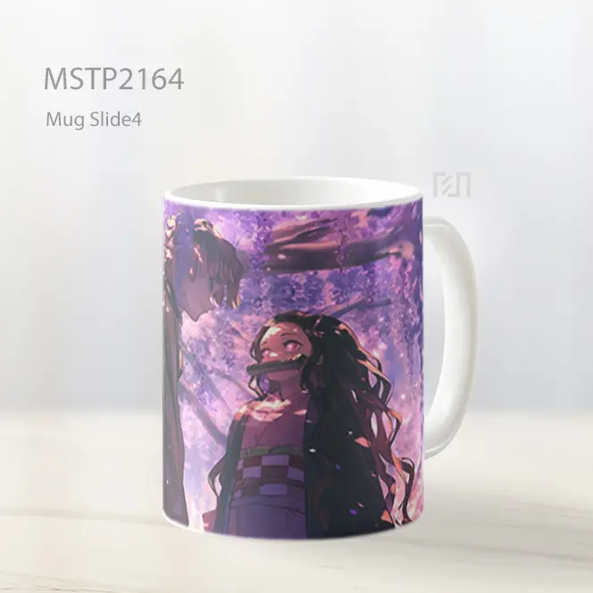 Nezuko And Zenitsu Demon Slayer Latar Lucu Mug MSTP2164