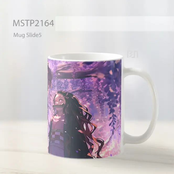 Nezuko And Zenitsu Demon Slayer Latar Lucu Mug MSTP2164 - All-side / Desain