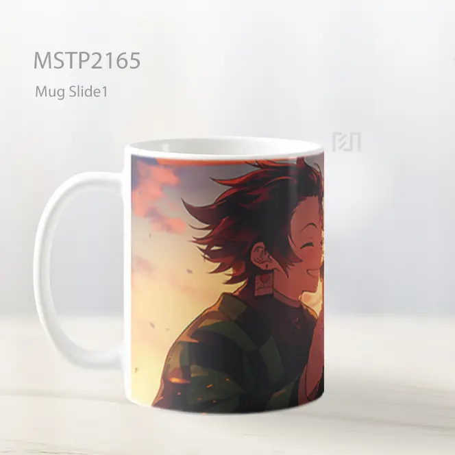 Nezuko Dan Tanjiro Di Matahari Terbenam Mug MSTP2165 - All-side / Desain