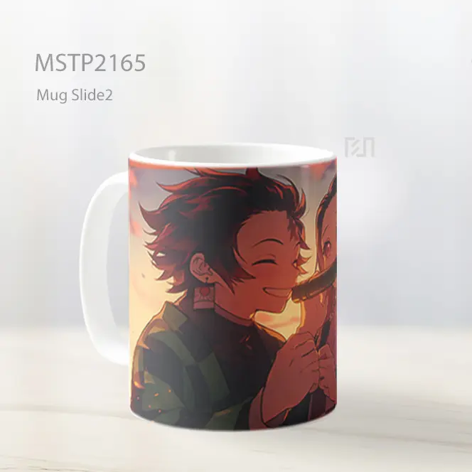 Nezuko Dan Tanjiro Di Matahari Terbenam Mug MSTP2165 - All-side / Desain