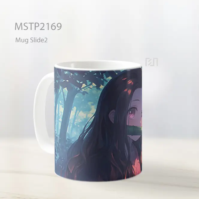 Nezuko Demon Slayer Bersinar Di Hutan Mug MSTP2169 - All-side / Desain