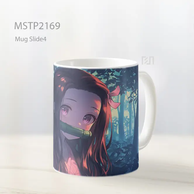 Nezuko Demon Slayer Bersinar Di Hutan Mug MSTP2169