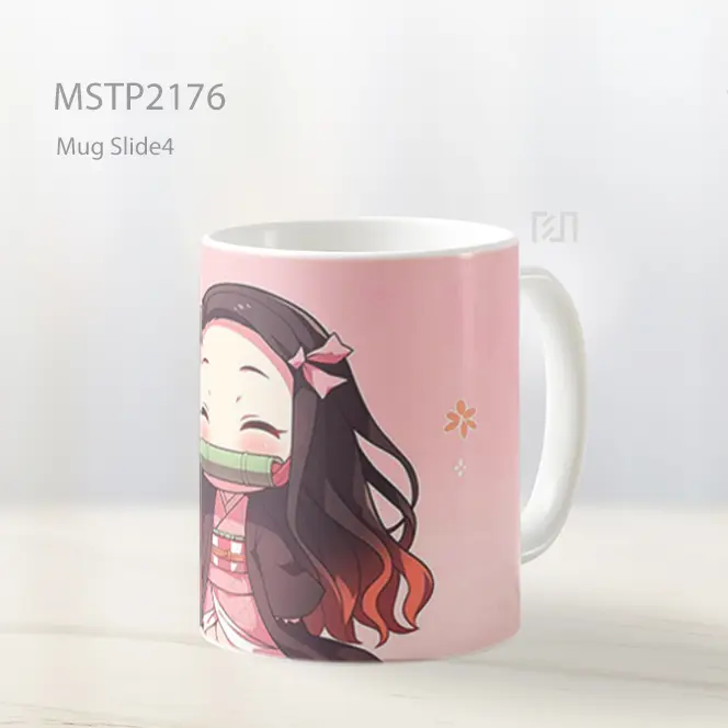 Nezuko Kamado Chibi Gradien Pink Mug MSTP2176