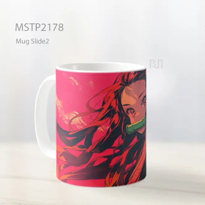 Nezuko Langit Merah Muda Van Gogh Mug MSTP2178 - All-side / Desain
