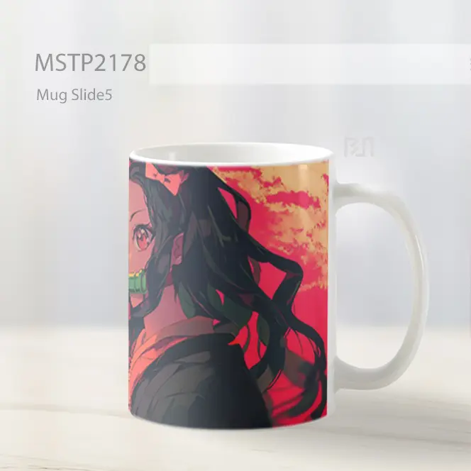 Nezuko Langit Merah Muda Van Gogh Mug MSTP2178 - All-side / Desain