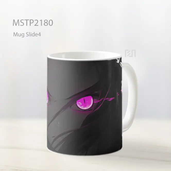 Nezuko Mata Bersinar Gelap Anime Art Mug MSTP2180