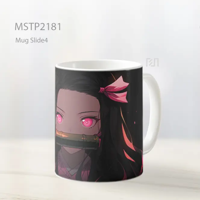 Nezuko Mata Bersinar Hitam Mug MSTP2181