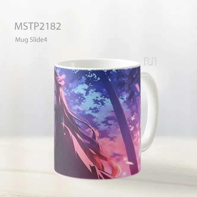 Nezuko Matahari Terbenam Hutan Demon Slayer Mug MSTP2182