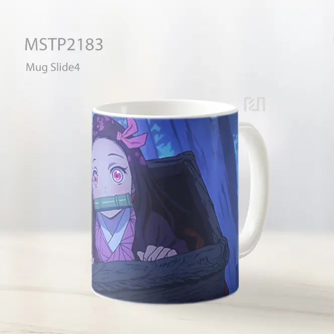 Nezuko Mengintip Dari Kotak Mug MSTP2183