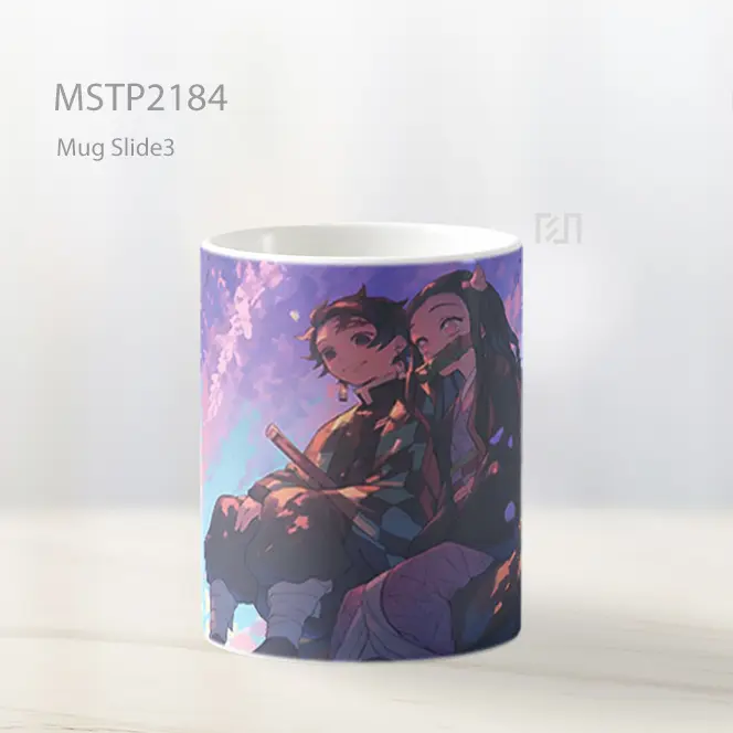 Nezuko Tanjiro Pohon Matahari Terbenam Demon Slayer Mug MSTP2184 - All-side / Desain