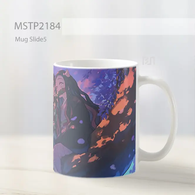 Nezuko Tanjiro Pohon Matahari Terbenam Demon Slayer Mug MSTP2184 - All-side / Desain