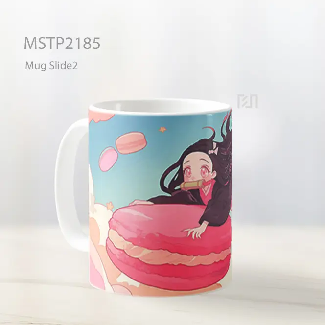 Nezuko Terbang Dessert Macaron Mug MSTP2185 - All-side / Desain