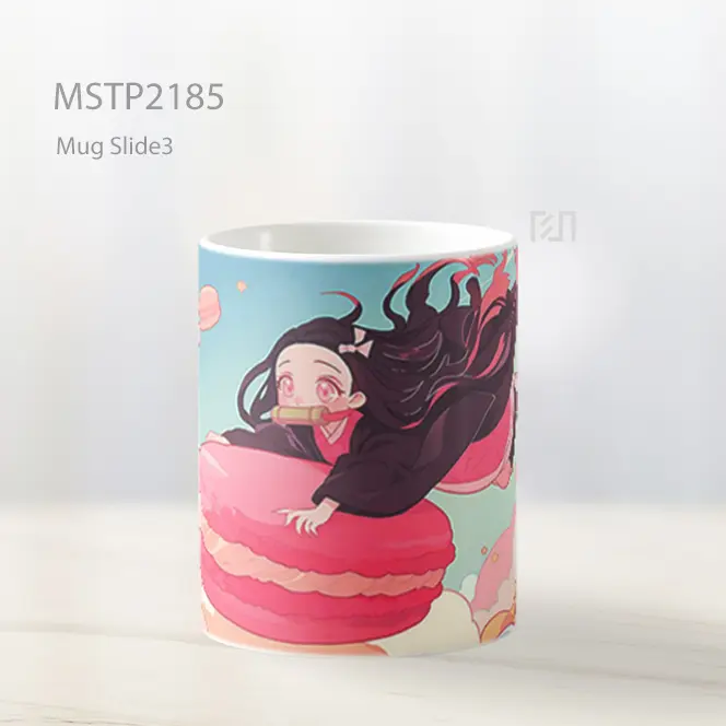 Nezuko Terbang Dessert Macaron Mug MSTP2185 - All-side / Desain