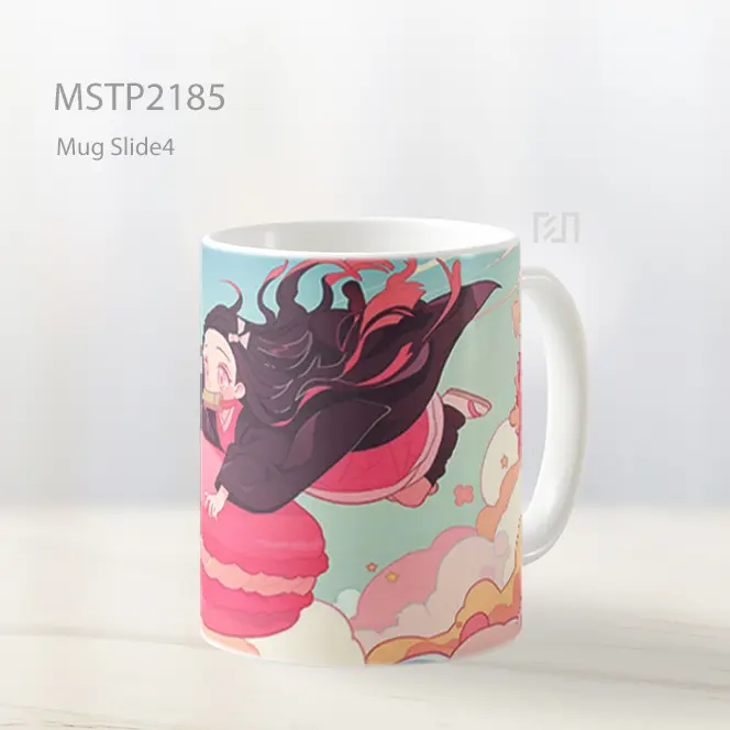 Nezuko Terbang Dessert Macaron Mug MSTP2185