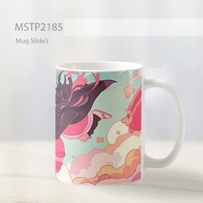 Nezuko Terbang Dessert Macaron Mug MSTP2185 - All-side / Desain