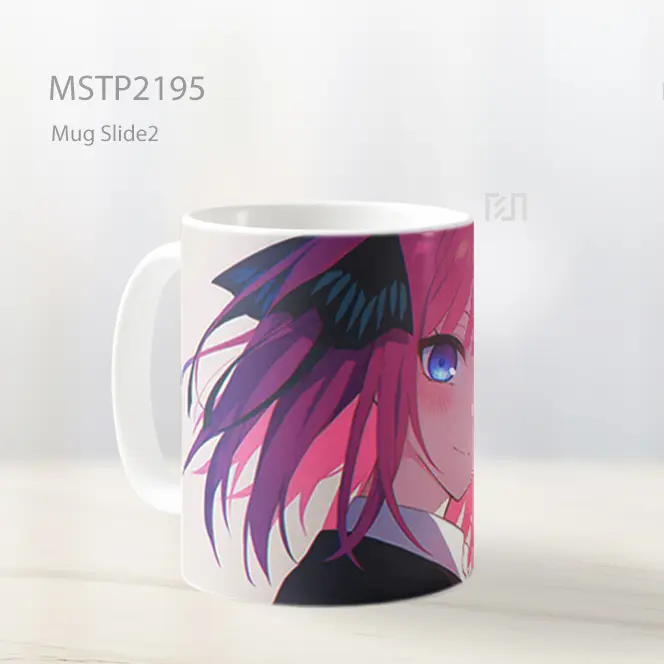 Nino Nakano Mata Biru Senyum Gadis Anime Mug MSTP2195 - All-side / Desain