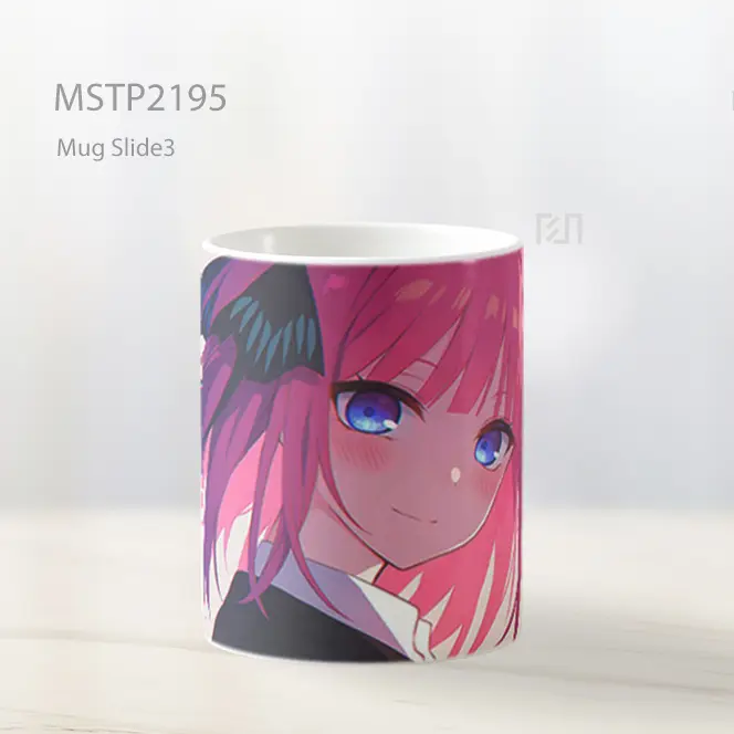 Nino Nakano Mata Biru Senyum Gadis Anime Mug MSTP2195 - All-side / Desain