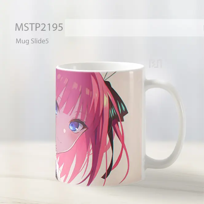 Nino Nakano Mata Biru Senyum Gadis Anime Mug MSTP2195 - All-side / Desain