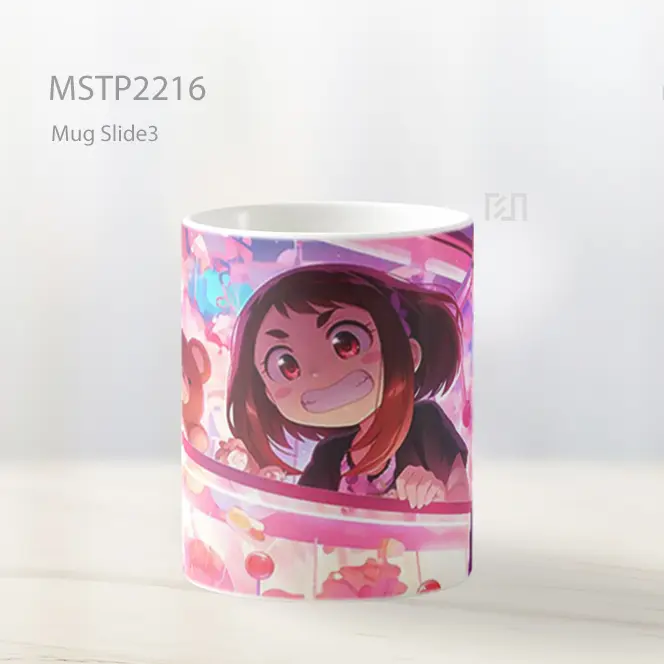 Ochaco Uraraka Mha Di Mesin Cakar Mug MSTP2216 - All-side / Desain