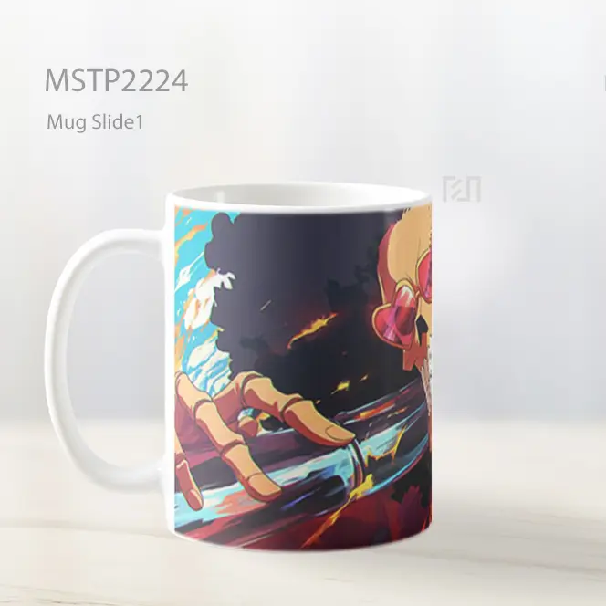 One Piece Brook Dengan Kacamata Hitam Mug MSTP2224 - All-side / Desain