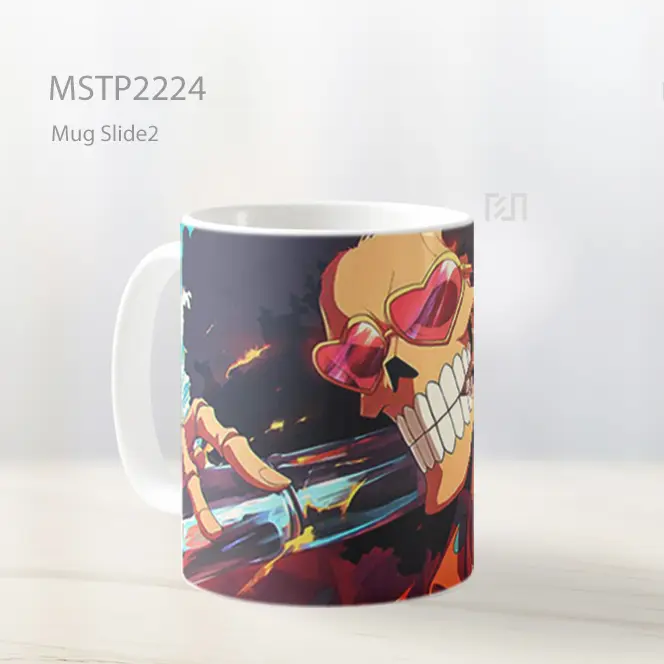 One Piece Brook Dengan Kacamata Hitam Mug MSTP2224 - All-side / Desain