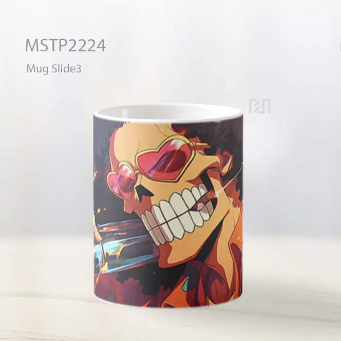 One Piece Brook Dengan Kacamata Hitam Mug MSTP2224 - All-side / Desain