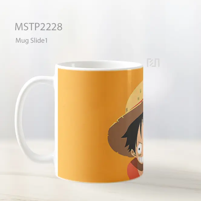 One Piece D Luffy Kuning Minimalis Mug MSTP2228 - All-side / Desain