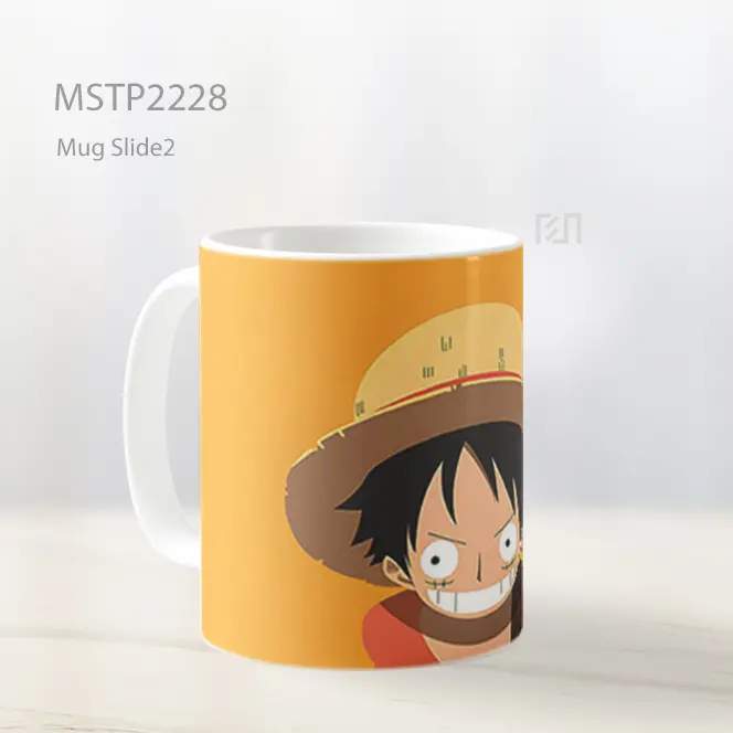 One Piece D Luffy Kuning Minimalis Mug MSTP2228 - All-side / Desain