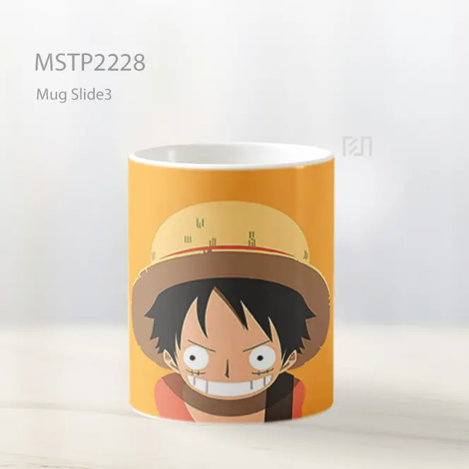 One Piece D Luffy Kuning Minimalis Mug MSTP2228 - All-side / Desain
