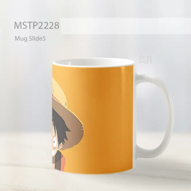 One Piece D Luffy Kuning Minimalis Mug MSTP2228 - All-side / Desain