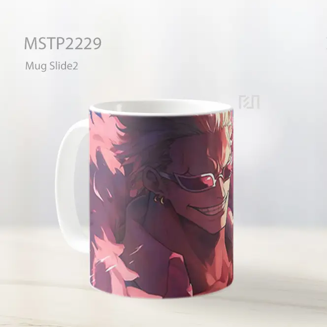 One Piece Doflamingo Fluffy Coat Villain Mug MSTP2229 - All-side / Desain