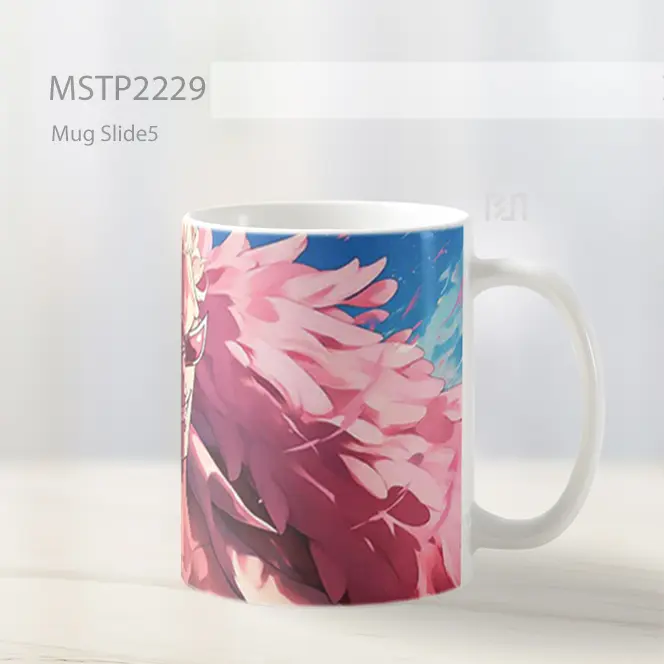 One Piece Doflamingo Fluffy Coat Villain Mug MSTP2229 - All-side / Desain
