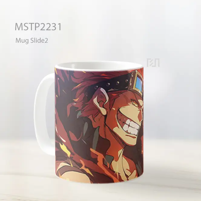 One Piece Eustass Kid Lengan Logam Mug MSTP2231 - All-side / Desain