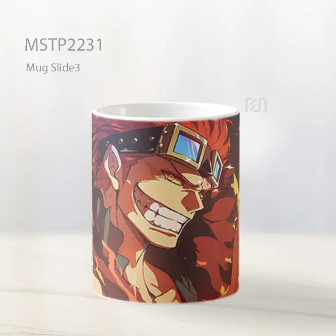 One Piece Eustass Kid Lengan Logam Mug MSTP2231 - All-side / Desain