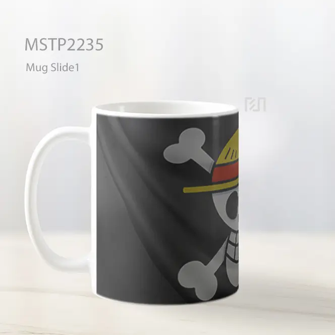 One Piece Jolly Roger Mug MSTP2235 - All-side / Desain