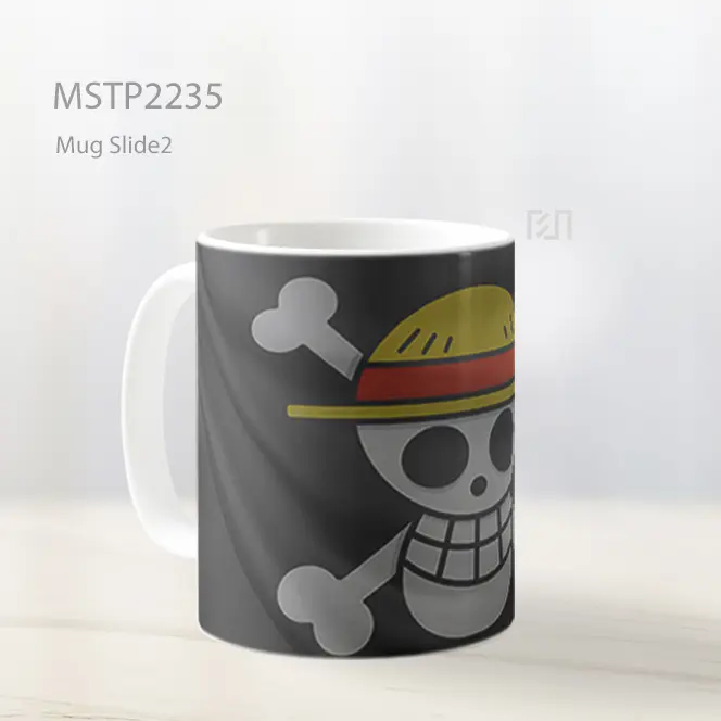One Piece Jolly Roger Mug MSTP2235 - All-side / Desain