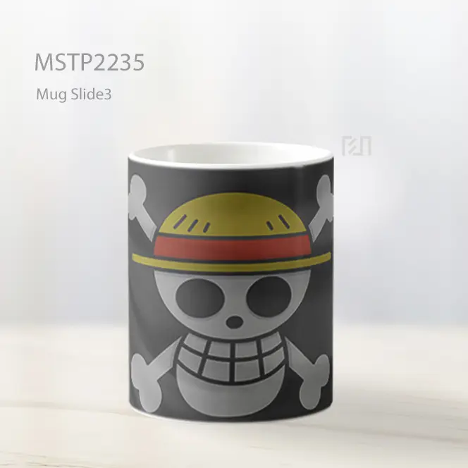 One Piece Jolly Roger Mug MSTP2235 - All-side / Desain