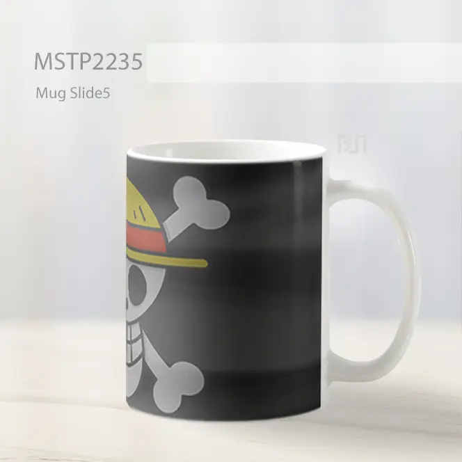 One Piece Jolly Roger Mug MSTP2235 - All-side / Desain