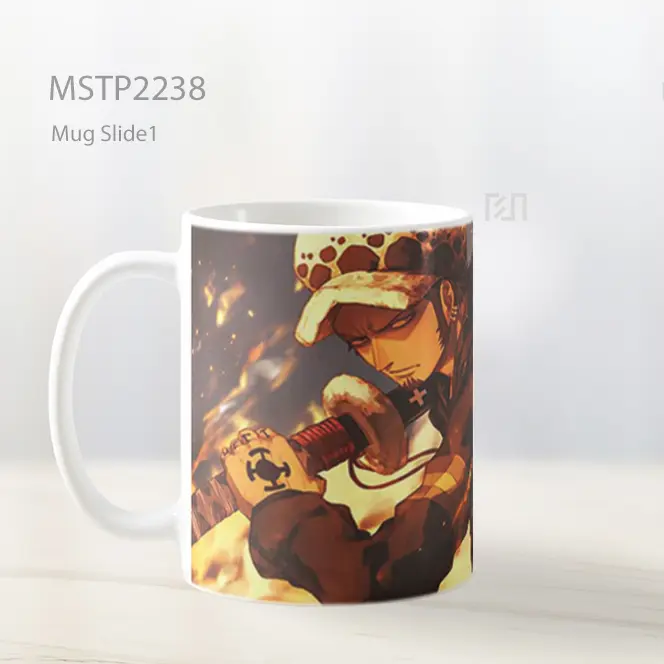 One Piece Law Pedang Api Mug MSTP2238 - All-side / Desain